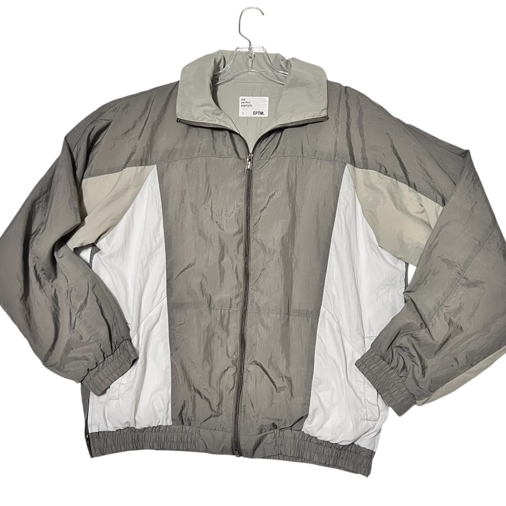 EPTM Jacket Size Large Mens Windbreaker Color Panel